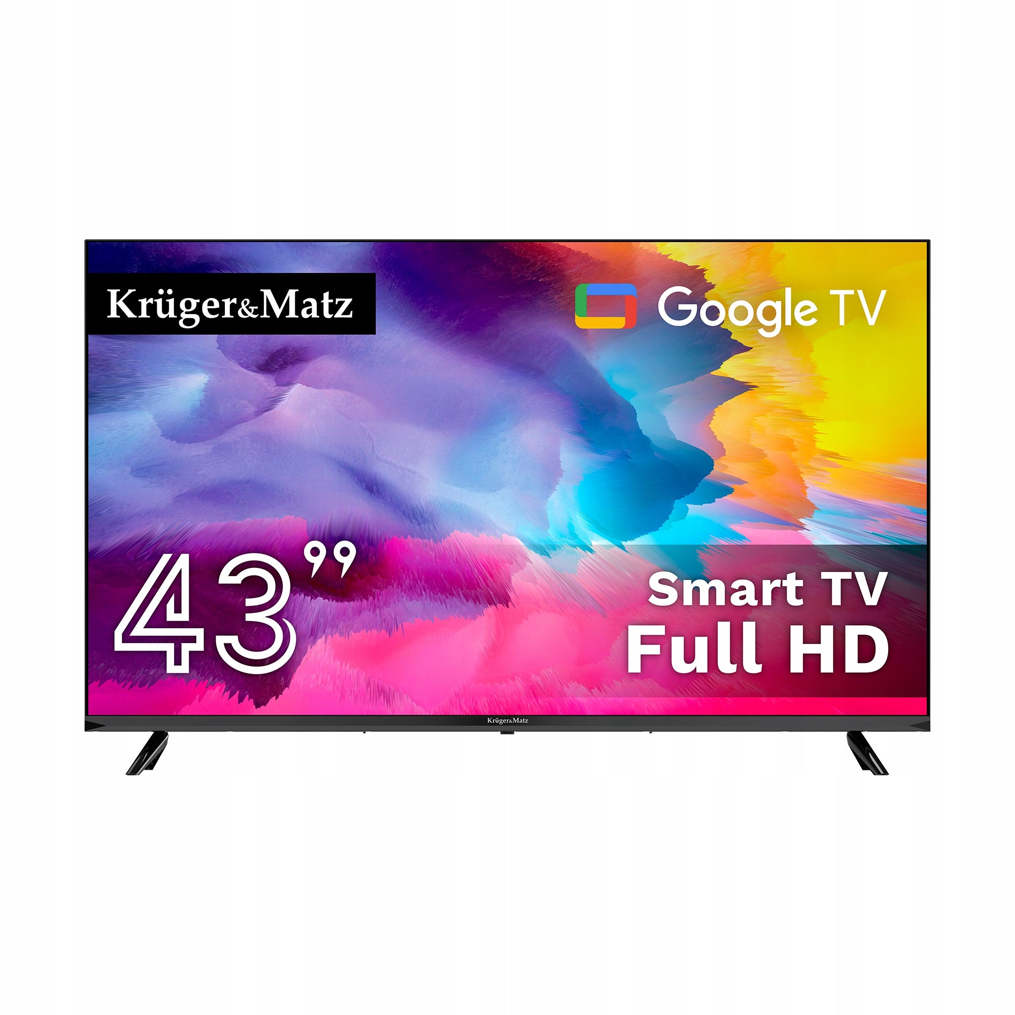 TV Kruger&Matz 43" FHD Google TV DVB-T2/S2/T/C H.265 HEVC smart