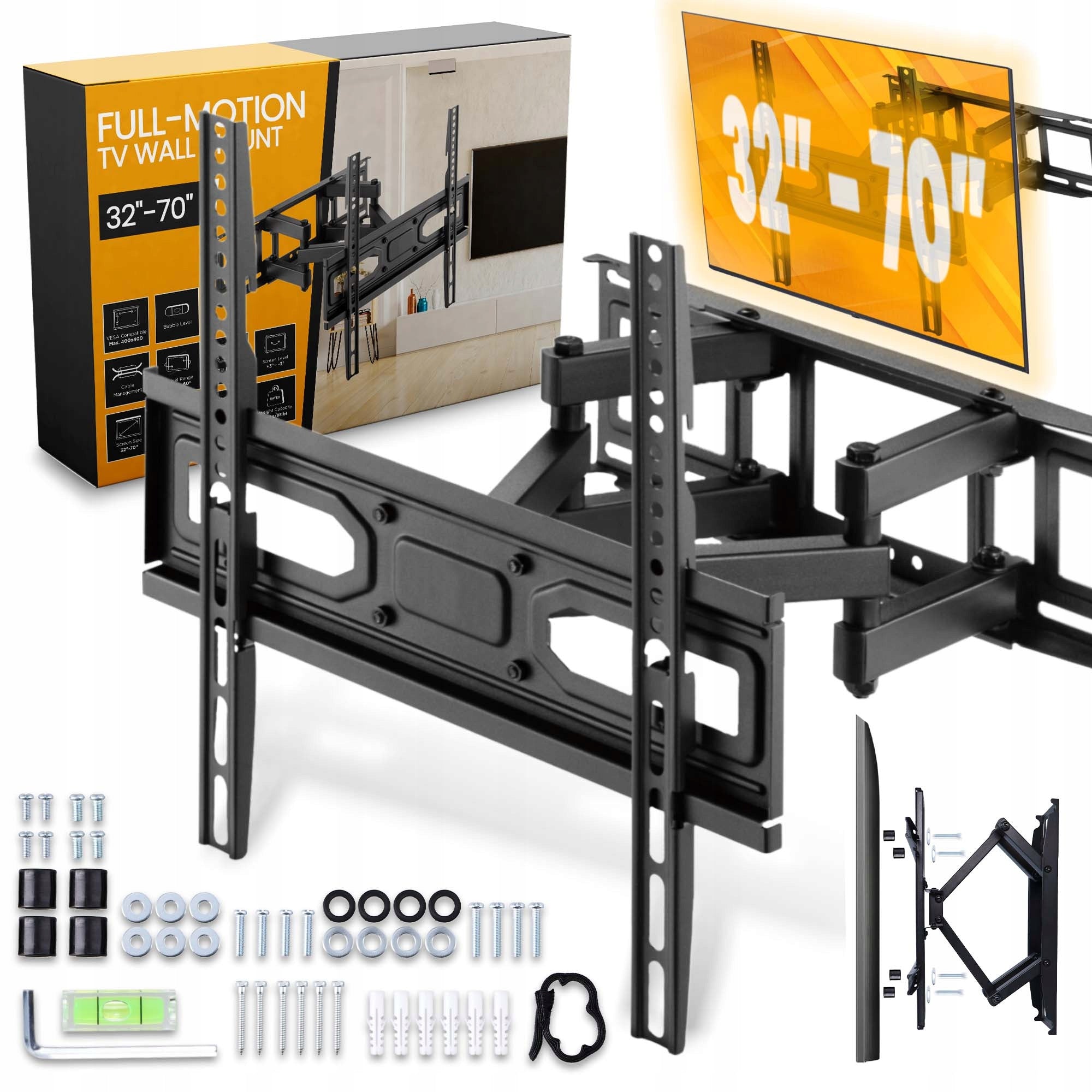 TV MOUNT HANGER TV 32-70'' ROTATING MOVABLE WALL UNIVERSAL 0F