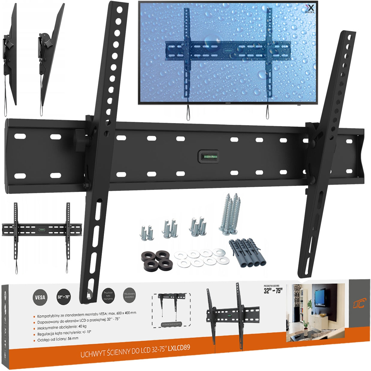 TV MOUNT TV HANGER STRONG ADJUSTABLE 37-99 INCHES LCD151