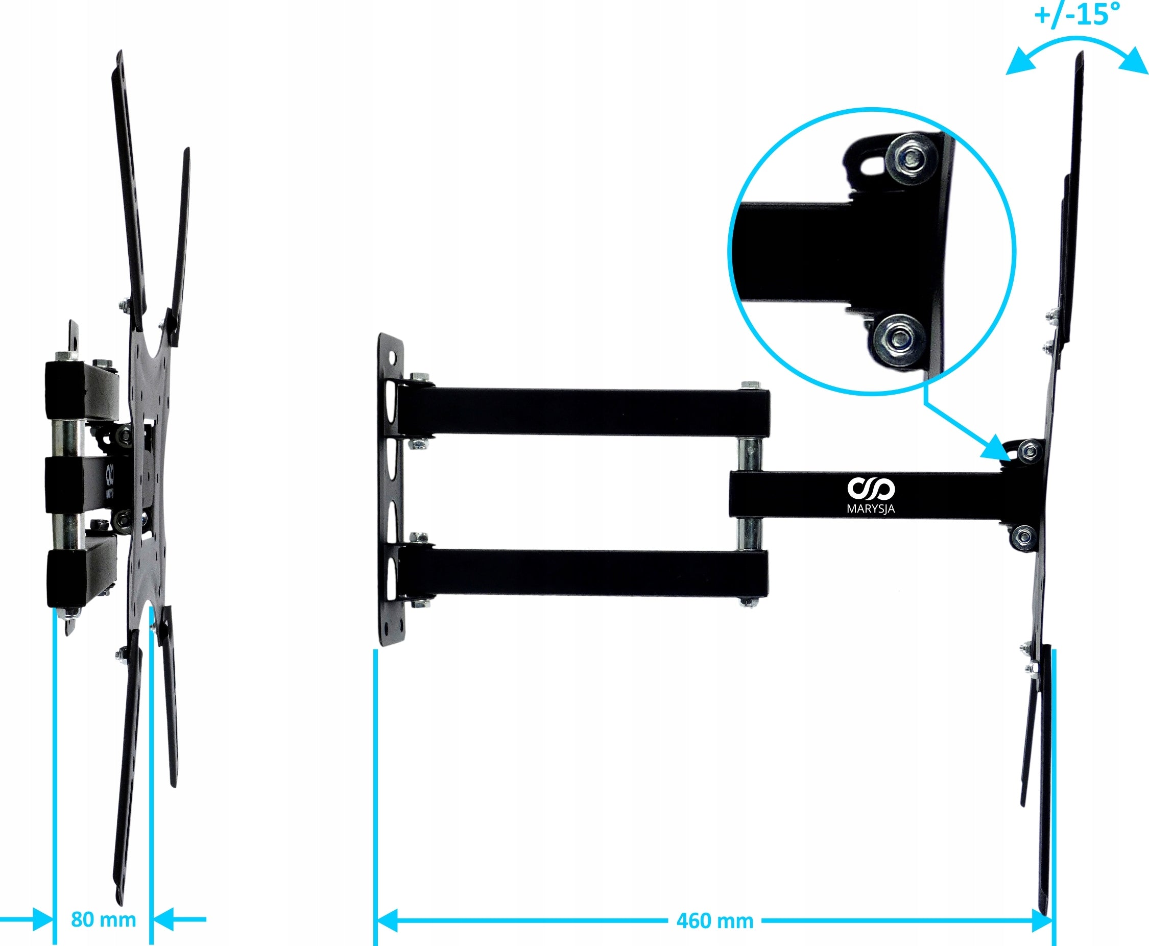 TV Mount Marysja X400 32-55 inches VESA 400x400 tilting swivel Manufacturer code X 400