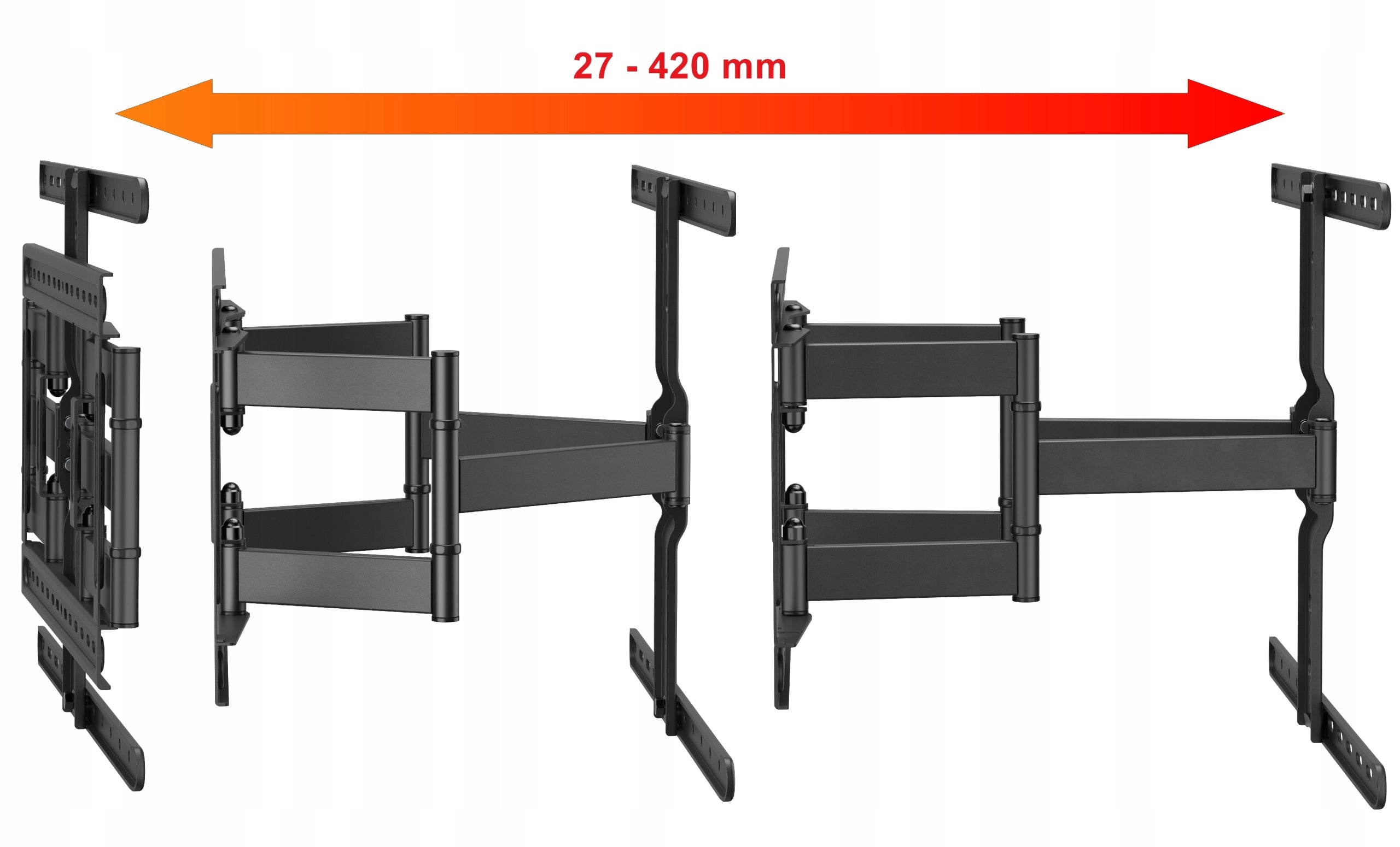 TV Mount Slim 27mm 32-90 Inch Thin Hanger TV TEST 60kg Packaging status original