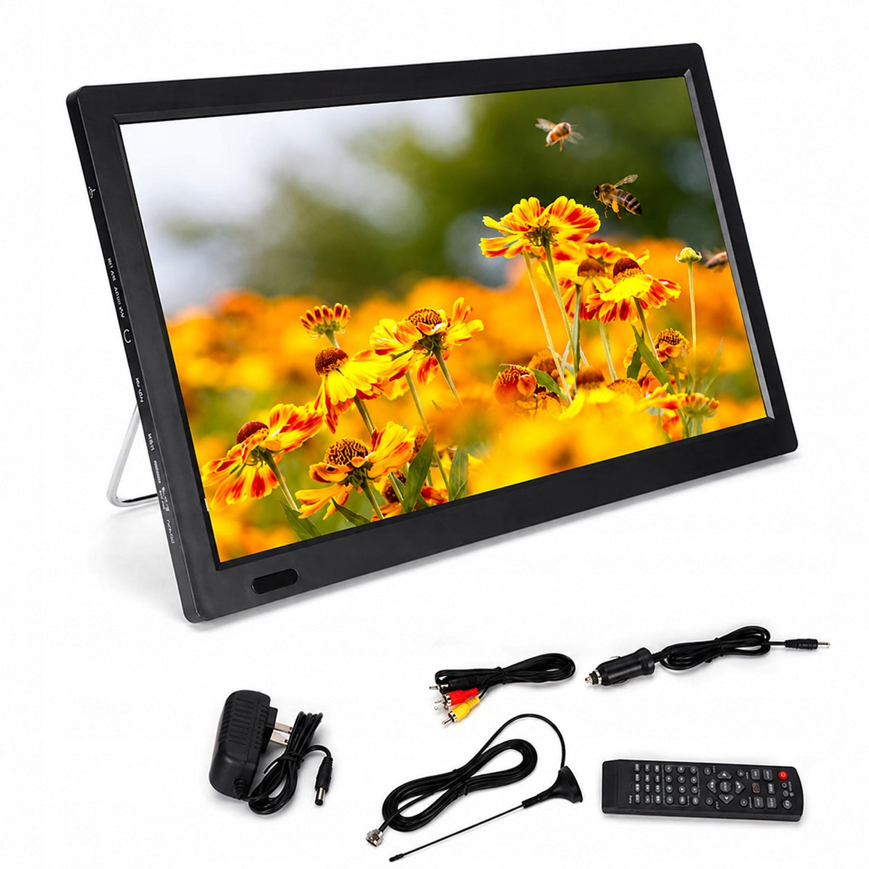 TV PORTABLE TOURIST 14" 12V 24V Magnetic ANTENNA TIR Camper Packaging status original