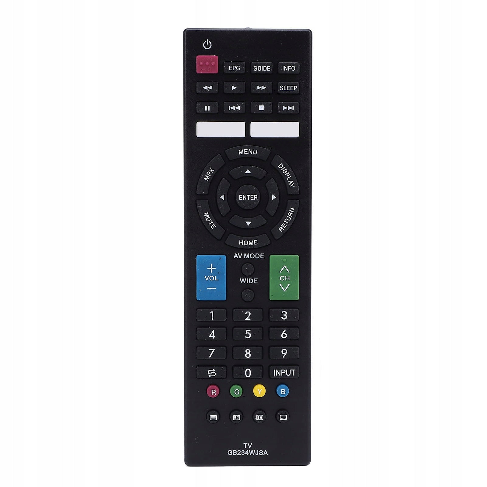 TV Remote Control, ABS TV Replacement Remote Control for GB234WJSA Manufacturer code AG250827030802