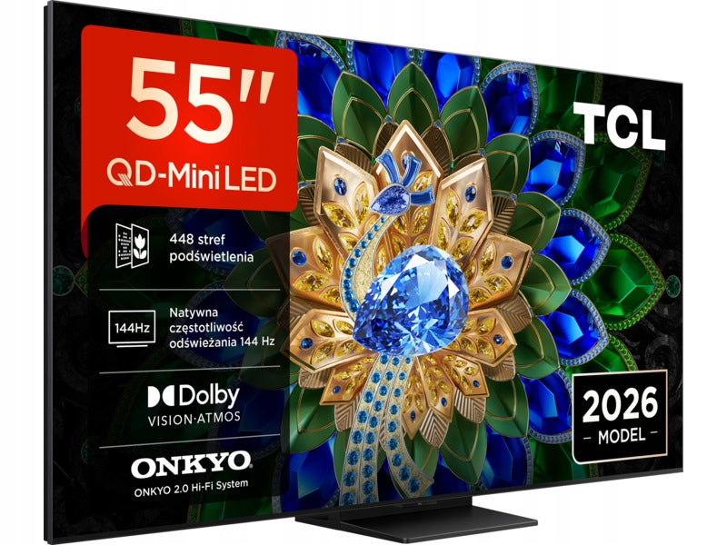 TV TCL 55A400U 55” QD-Mini LED 4K 144 Hz VRR Google TV Dolby Atmos