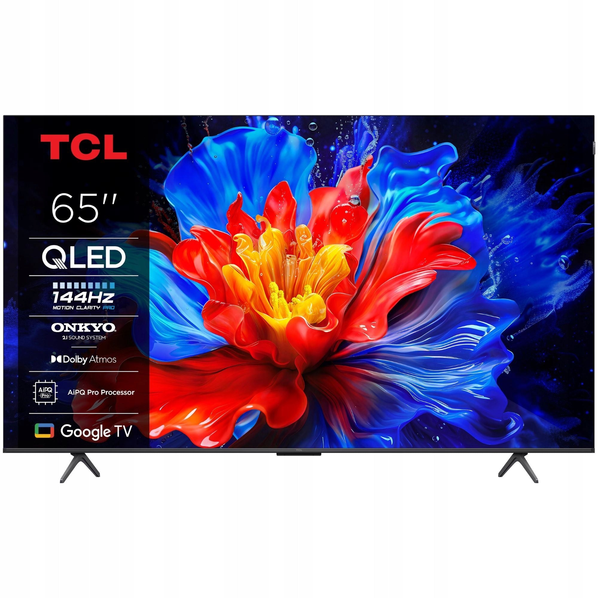 TV TCL 65P81K 65" QLED 4K UHD 144Hz Google TV DVB-T2 WiFi
