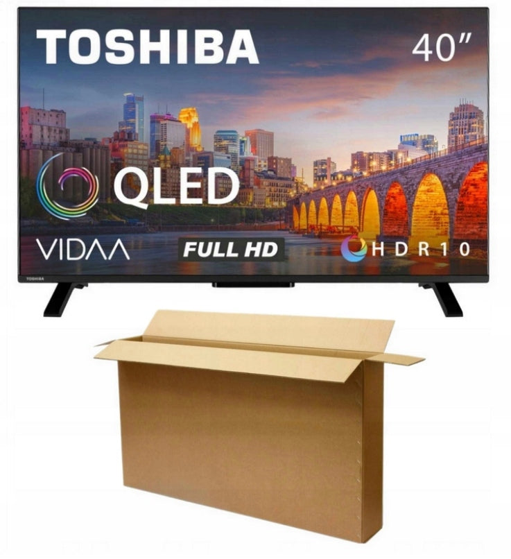 TV Toshiba 40QV2F63DG 40" QLED Full HD black