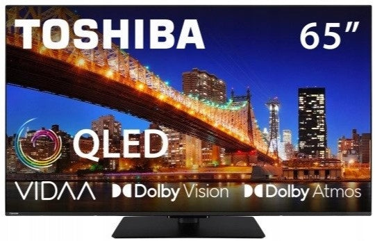 TV Toshiba 65QV3F63DG 65” QLED 4K UHD VIDAA 50Hz HDR