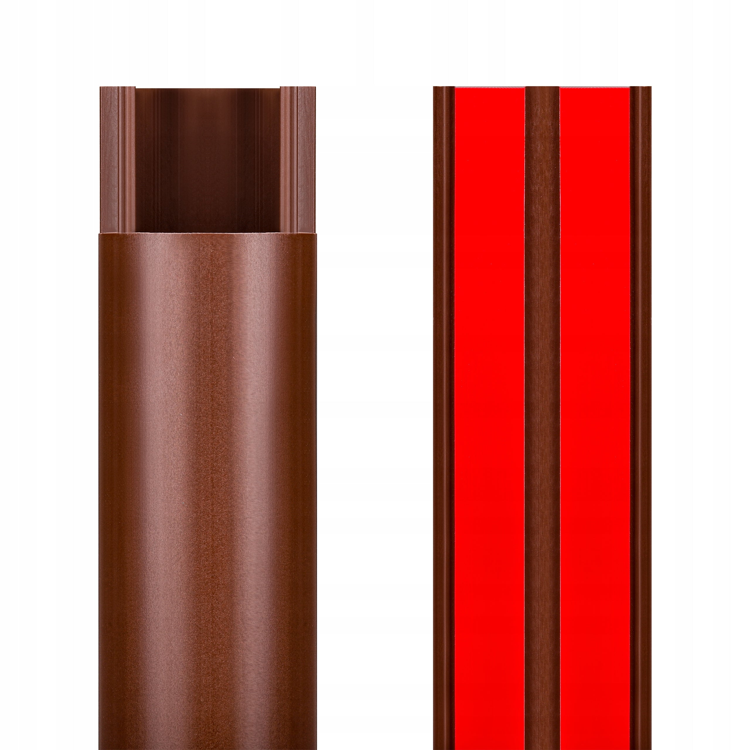 TV cable hood 65cm self-adhesive PVC brown 65 cm Manufacturer code Maskownica RTV PCV 30mm brązowa 65cm