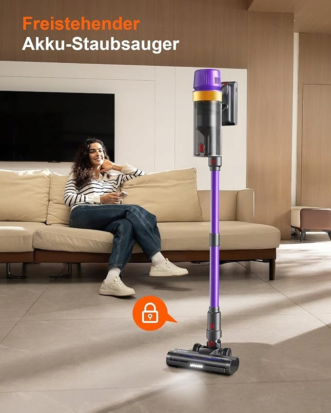 TVTAU T10 Pro upright cordless vacuum cleaner 620W OLED HEPA 3IN1 POWERFUL 1,8L Packaging status original
