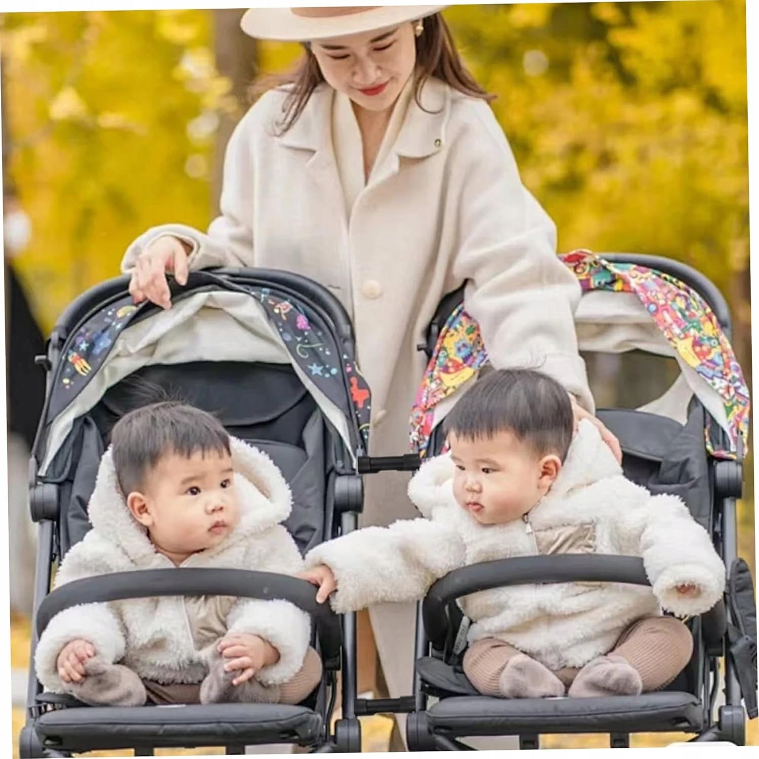 TWIN BABY STROLLER CONNECTOR UNIVERSAL JOINTS INFANT CART STRAP LINKER HOOK Brand no brand
