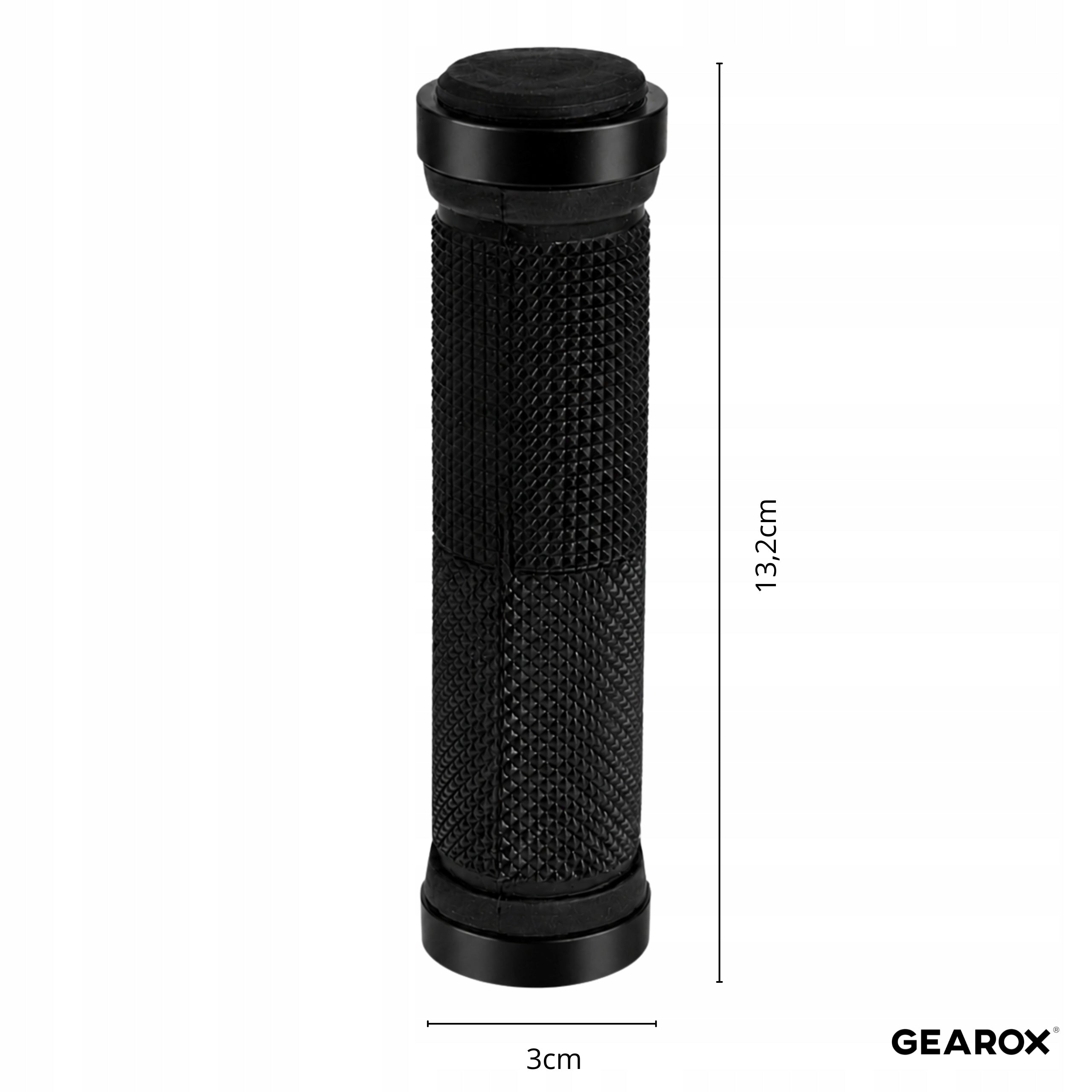 TWISTED HANDLEBAR GRIPS BICYCLE GRIPS BLACK NON-SLIP HANDLES Brand Gearox