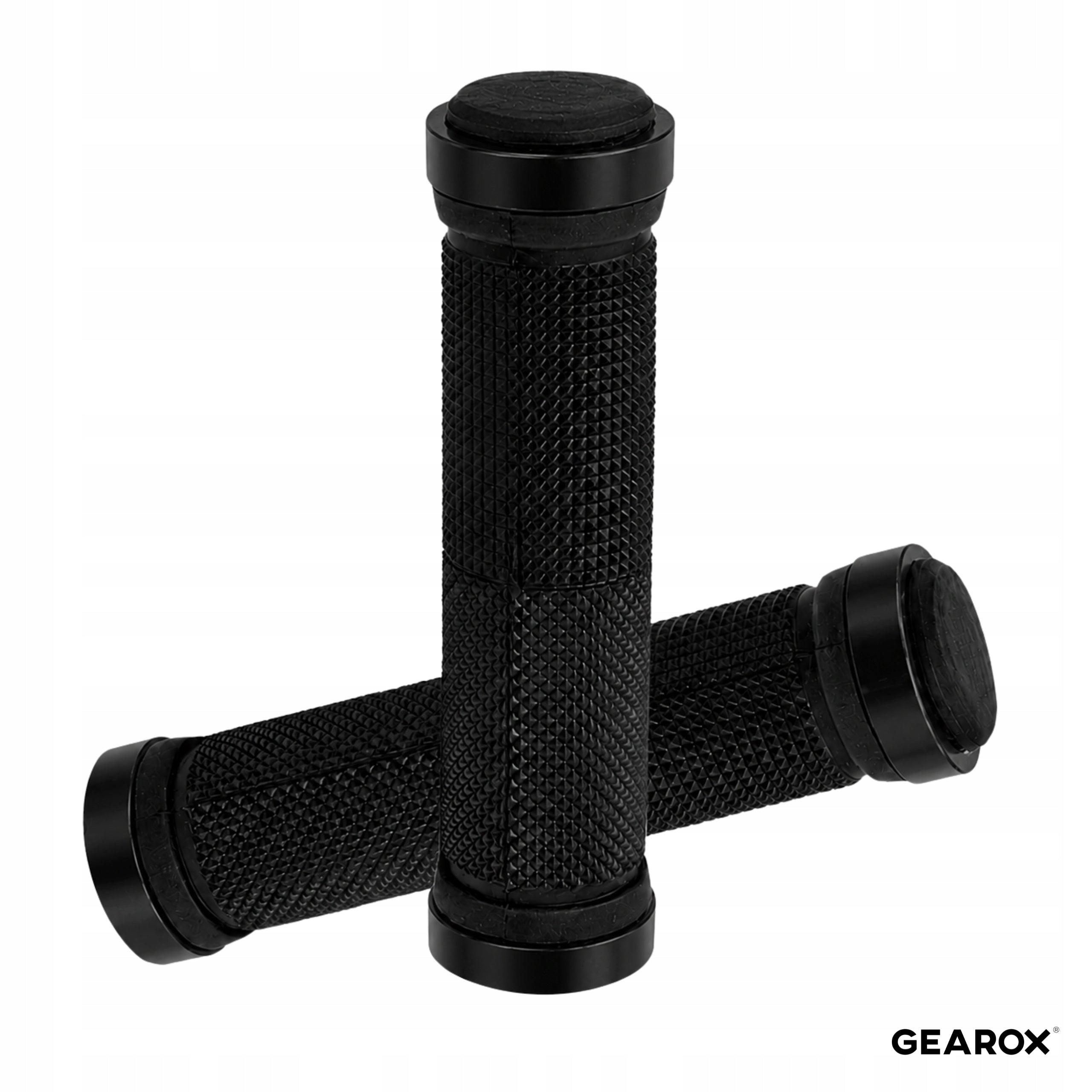 TWISTED HANDLEBAR GRIPS BICYCLE GRIPS BLACK NON-SLIP HANDLES Manufacturer code GEAROX GX-003