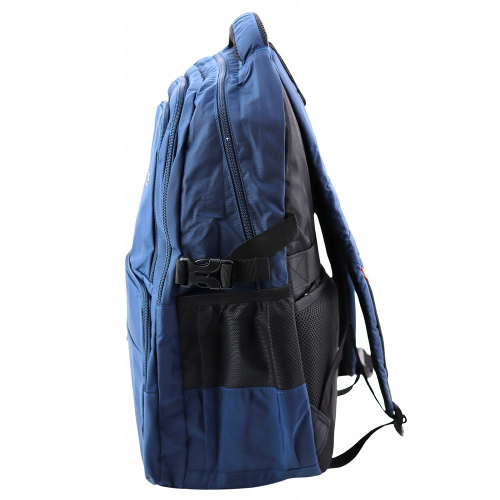 TWO-CHAMBER FUNCTIONAL LIGHT ROOMY SOLID CITY BACKPACK 35L NAVY BLUE Manufacturer code 22057