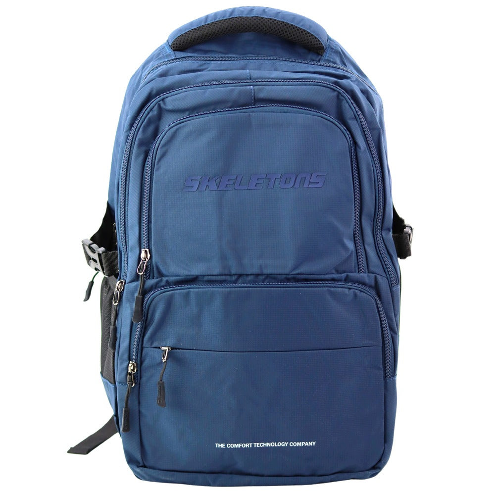 TWO-CHAMBER FUNCTIONAL LIGHT ROOMY SOLID CITY BACKPACK 35L NAVY BLUE Packaging status original