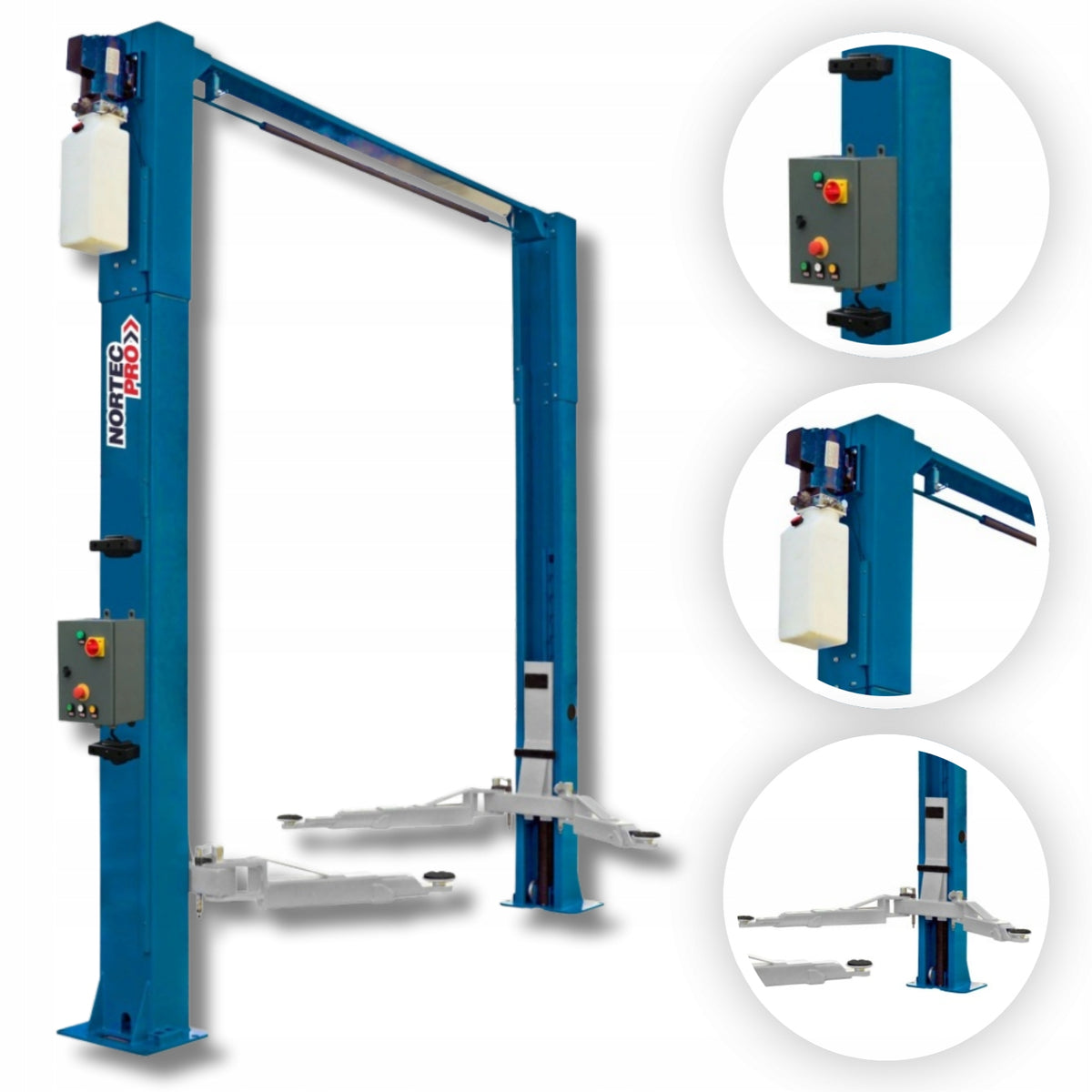 TWO-COLUMN CAR LIFT 4 T ELECTROHYDRAULIC NORTEC PD4000C