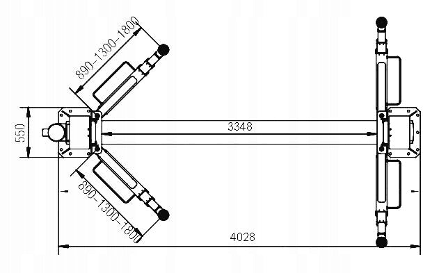 TWO-COLUMN CAR LIFT BESTLIFT 255GE BUSES 5,5T COMBINED TOP Brand BEST PRODUCTS