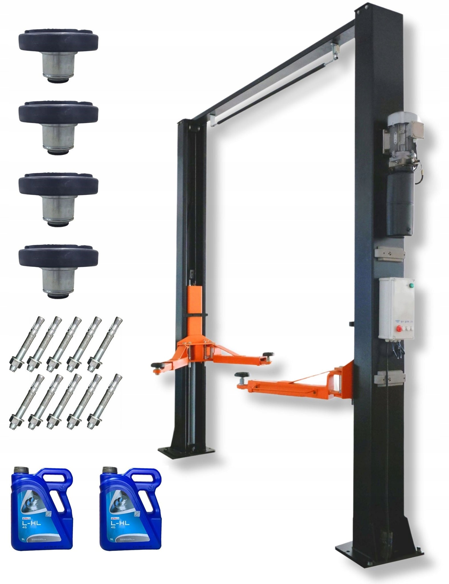 TWO COLUMN CAR LIFT COMBINED TOP ELEVATED VENDING MACHINE 4T 4,9M