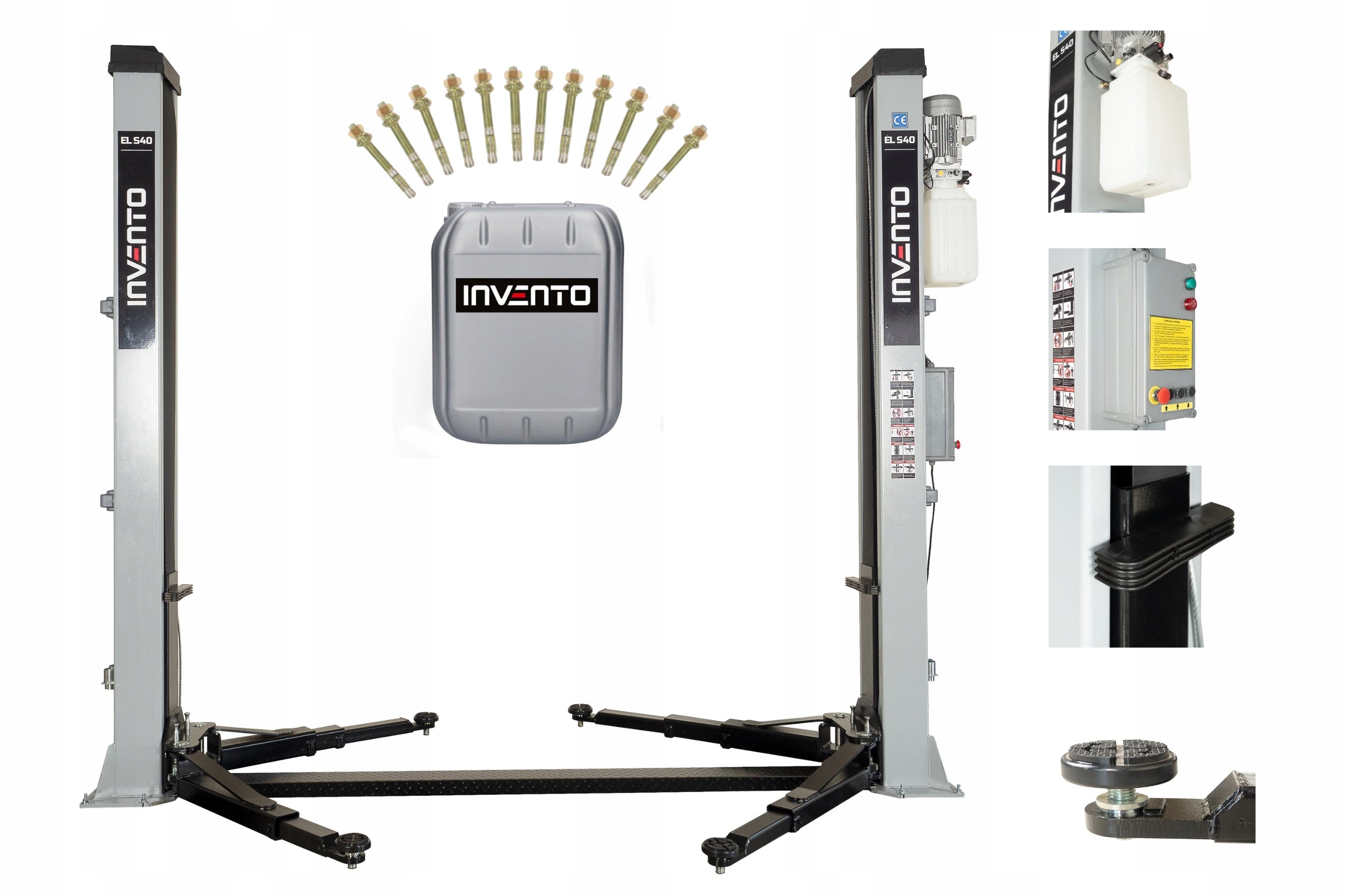 TWO-COLUMN CAR LIFT INVENTO ELS40 AUTOMATIC 4TON OIL Manufacturer code INVELS40