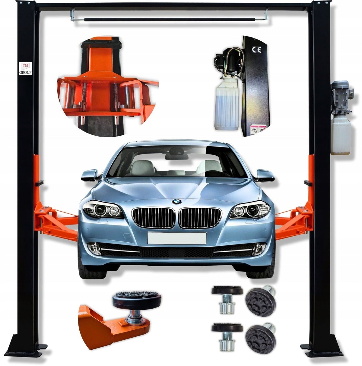 TWO-COLUMN CAR WORKSHOP LIFT COMBINED TOP 4T AUTOMATIC