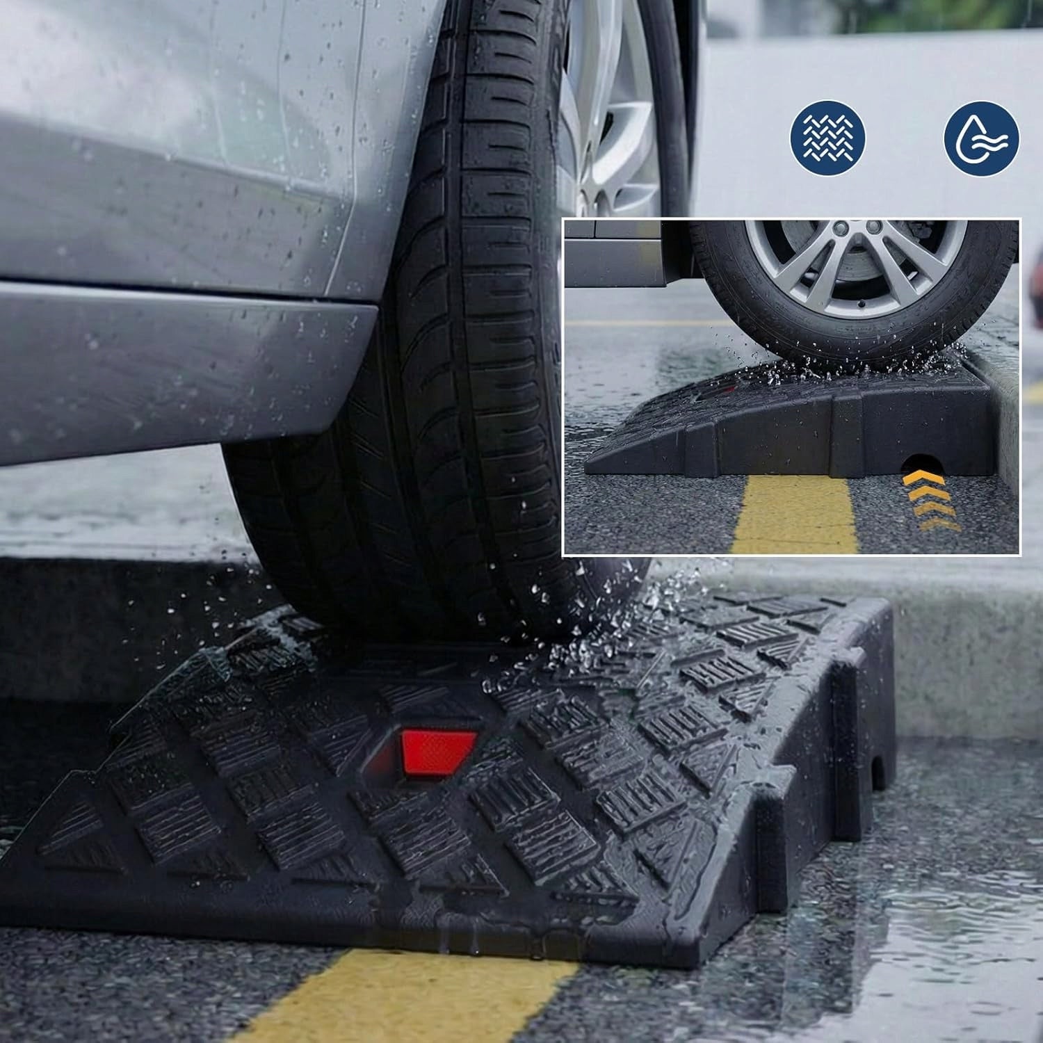 TWO CURB RAMPS 25X27X7 CM WITH SCREWS FOR DOOR SILLS Manufacturer code 0600753221211