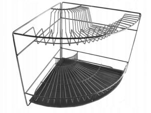 TWO-LEVEL CORNER DISH DRYER BLACK