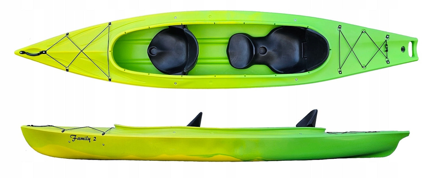 TWO-PERSON FAMILY TOURIST KAYAK STABLE FOR RAFTING TWO SET Manufacturer code FAMILY2HDLIMESET