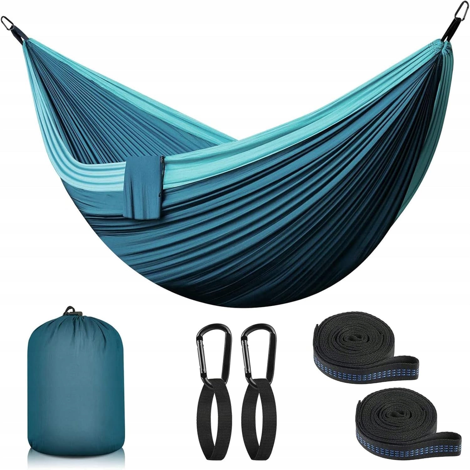 TWO-PERSON HIKING HAMMOCK 300x200 LARGE 300KG XXL LIGHT STRONG TRAVELER