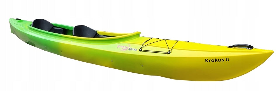 TWO-PERSON KAYAK KROKS 2 SCORPIO STABLE SOLID TWO FAMILY GAP 2+1 Model KROKUS 2 GREEN/YELLOW