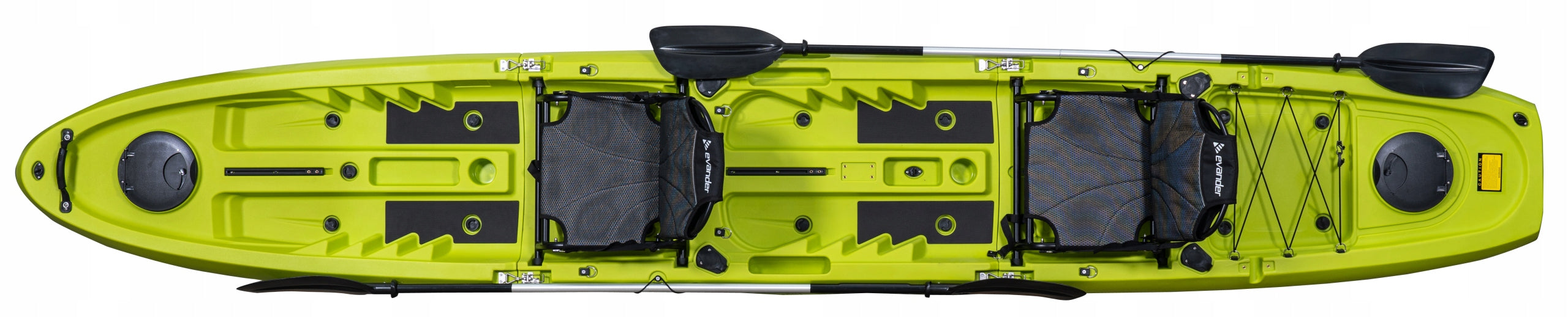 TWO-PERSON MODULAR RECREATIONAL KAYAK 475 CM FOLDING KAYAK 3 MODULES SET Brand Evander