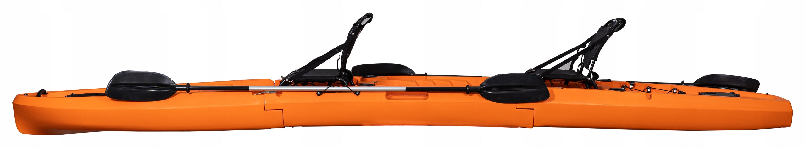 TWO-PERSON MODULAR RECREATIONAL KAYAK 475 CM FOLDING KAYAK 3 MODULES SET Brand no brand