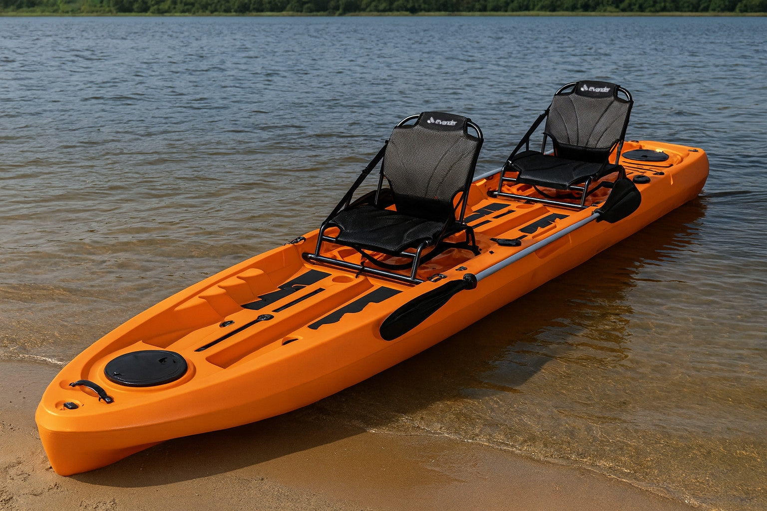TWO-PERSON MODULAR RECREATIONAL KAYAK 475 CM FOLDING KAYAK 3 MODULES SET Length 475 cm
