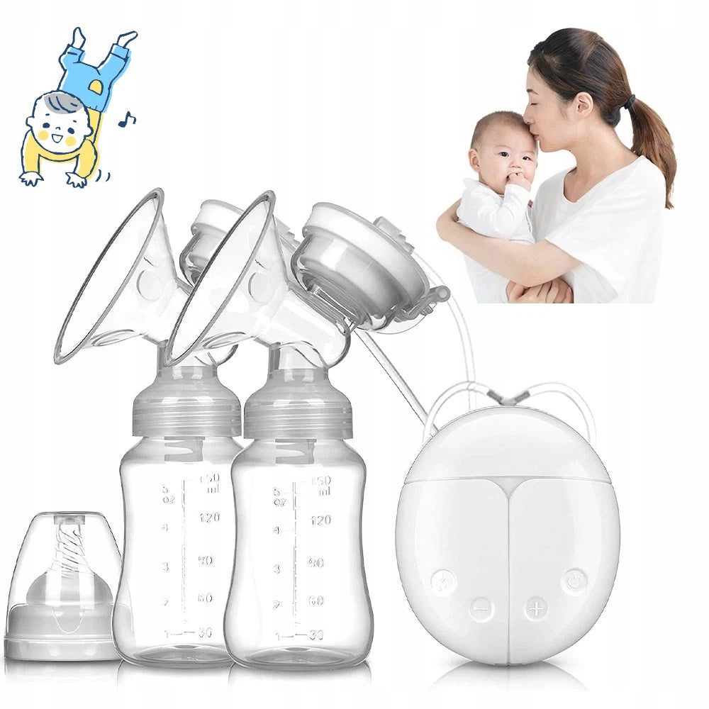 TWO-PHASE ELECTRIC BREAST PUMP FOR 2 BREASTS, SOFT MASSAGE LOOPS Packaging status original