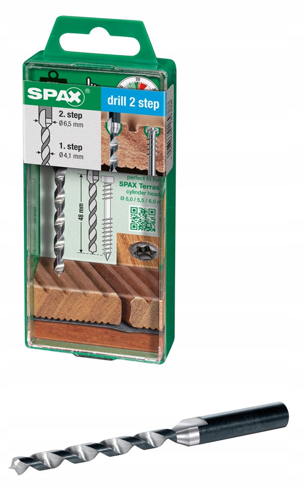 TWO-STAGE DRILL FOR TERRACE BOARD SCREWS SPAX DRILL 2 STEP