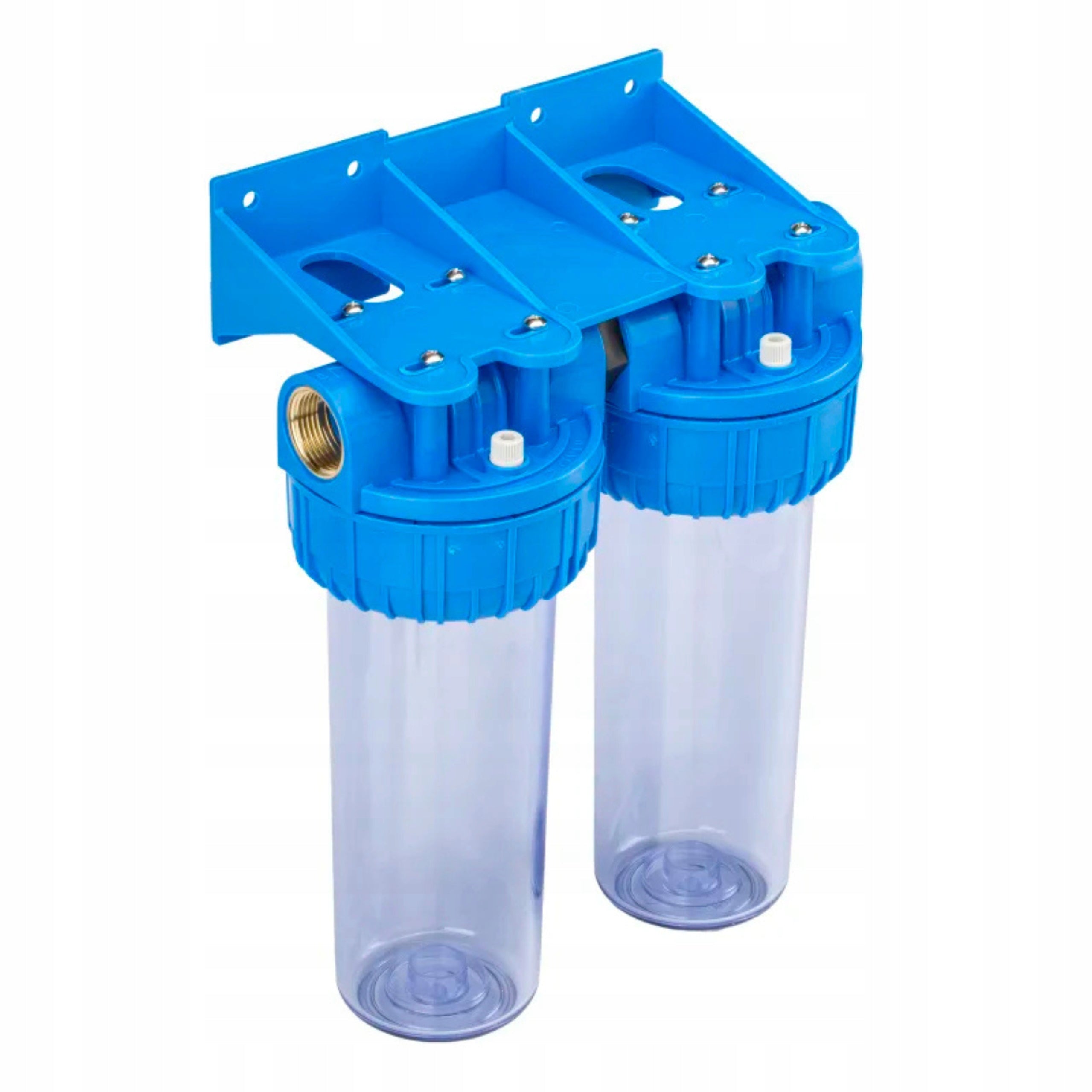 TWO-STAGE FILTER SET FOR WATER WITHOUT PRESSURE GAUGES 1" 2-6 BAR Brand AQUA FILTER / Klarwod
