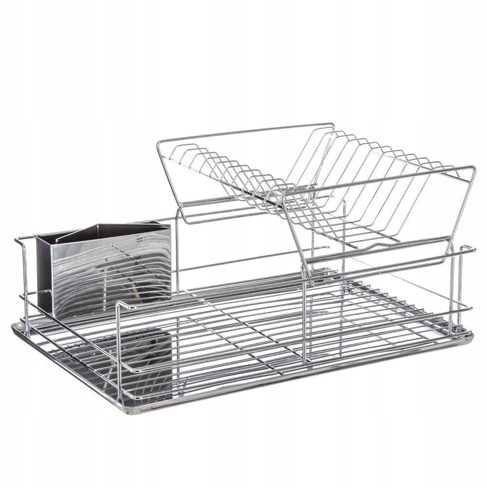TWO-TIER DISH DRYER STAINLESS STEEL, DISH DRAINER