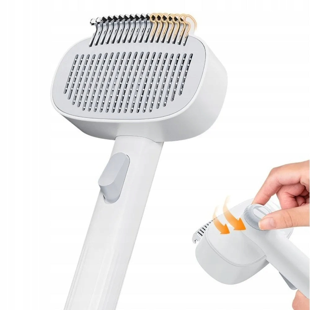 TWO-TOOTHED CAT BRUSH FOR REMOVING LOOSE HAIR Brand no brand