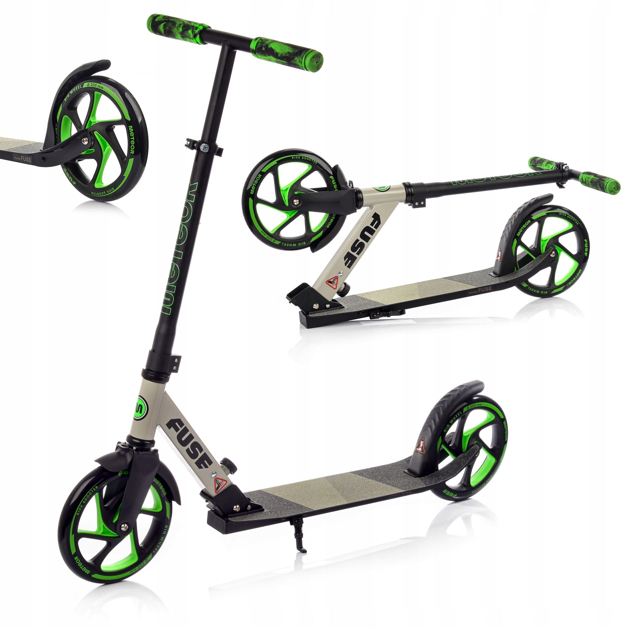 TWO-WHEELED SCOOTER ADJUSTABLE METEOR FUSE folding foot brake Packaging status original