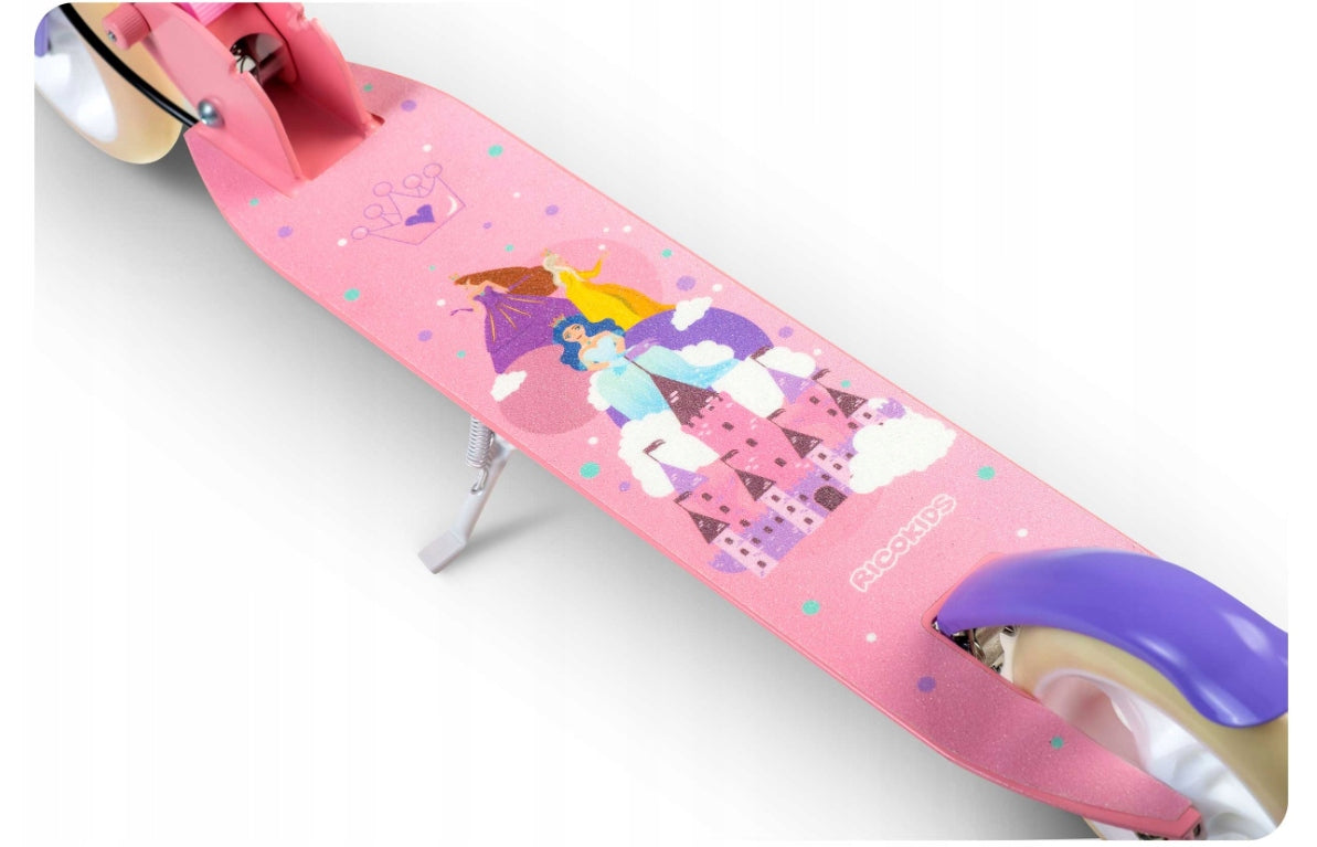 TWO-WHEELED SCOOTER FOR CHILDREN URBAN FOLDING ABEC-7 Wheels natural rubber