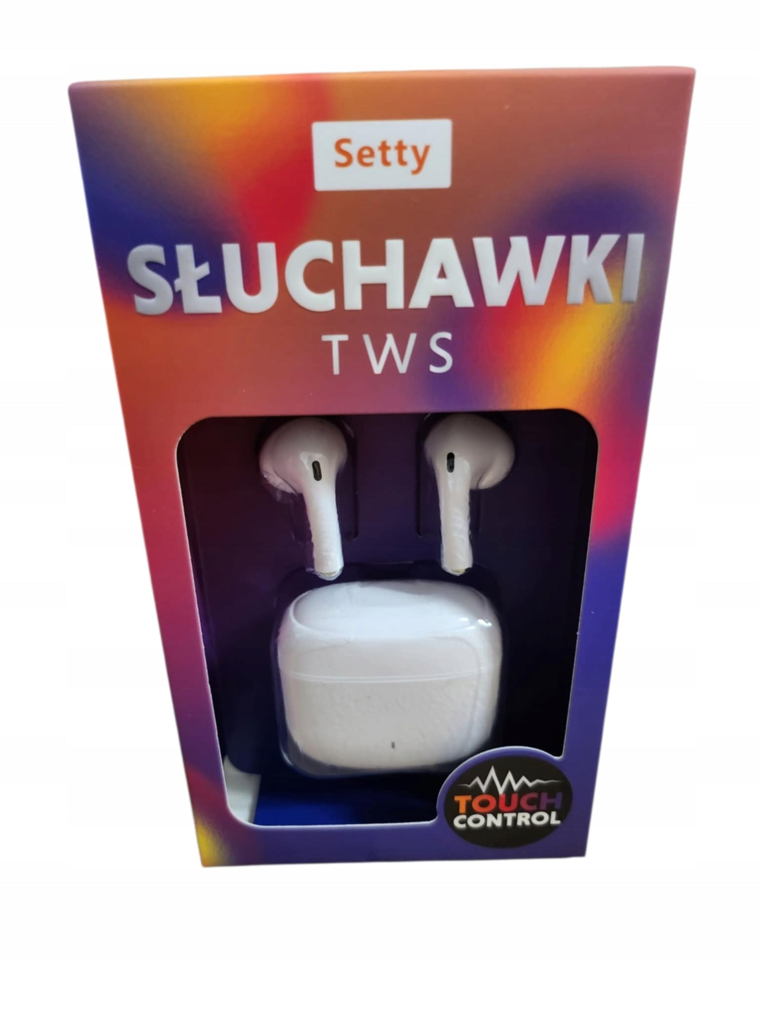 TWS Bluetooth HEADPHONES with Charging Case White Wireless Earbuds Setty