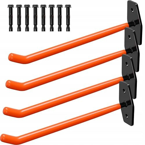 TYRE WALL MOUNT STEEL RUBBERIZED SET OF 4 FOR GARAGE Brand no brand