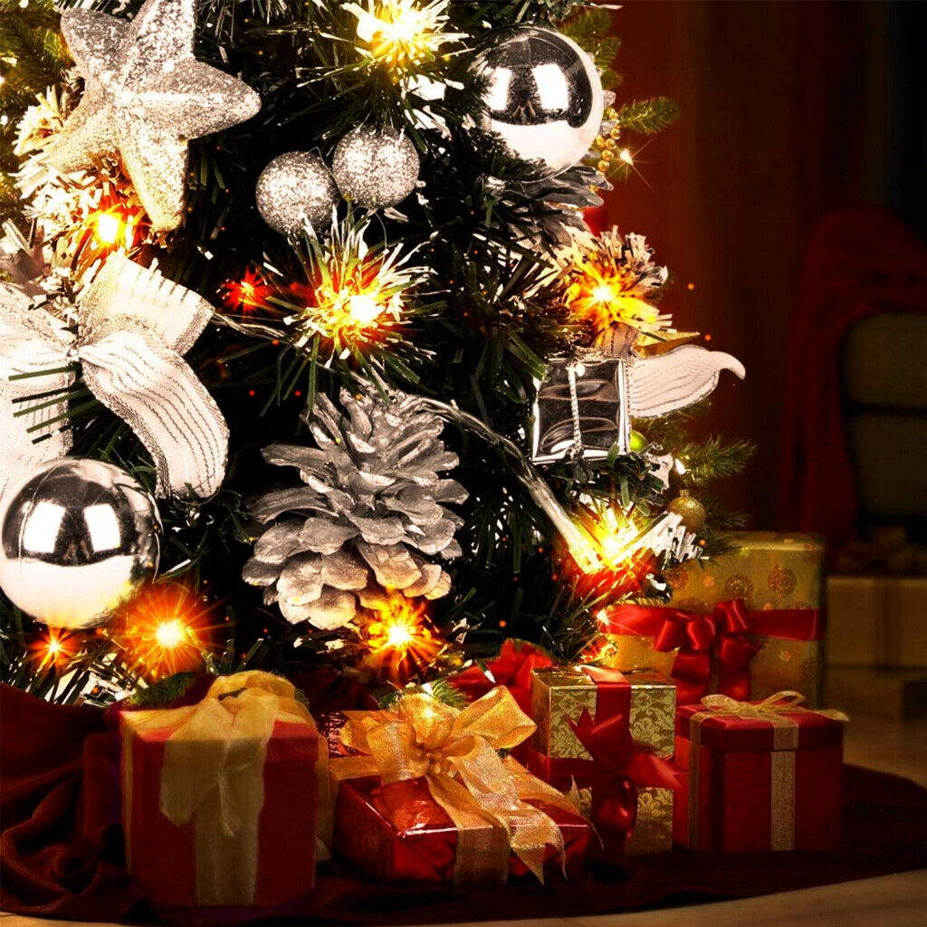 Table Christmas Tree with LED Lights, Mini Artificial Christmas Tree Decoration for Office Brand no brand