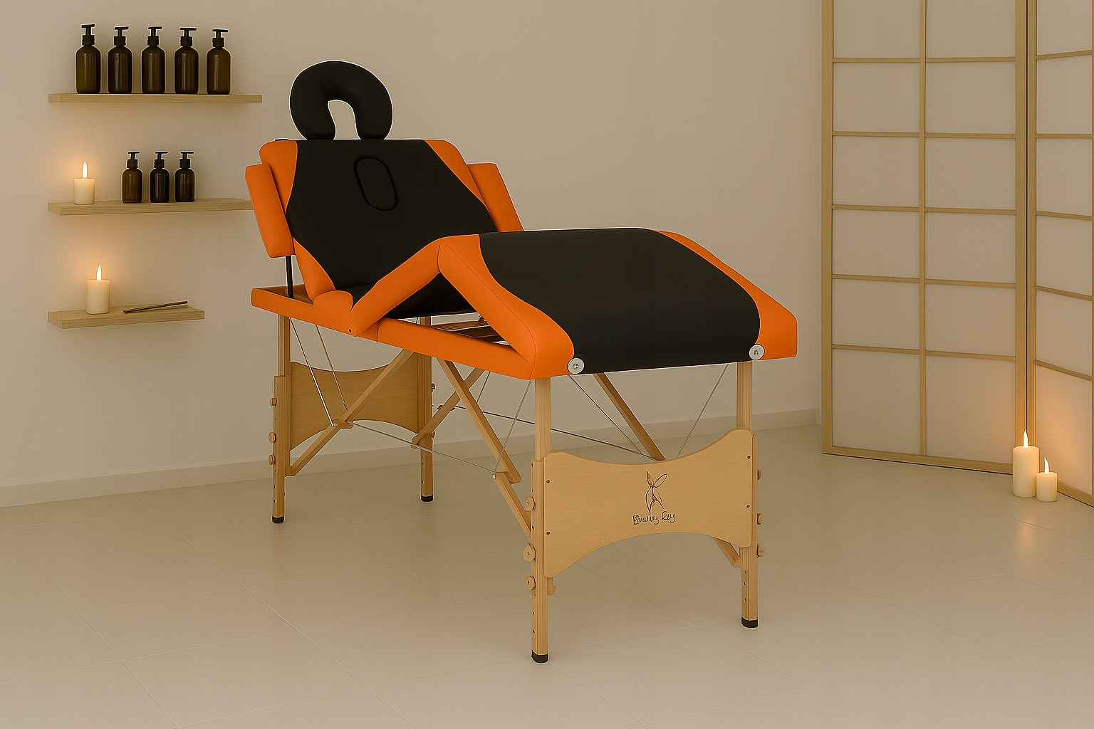 Table Folding Cosmetic Bed Two-tone – Wooden Frame 4 elements Packaging status original