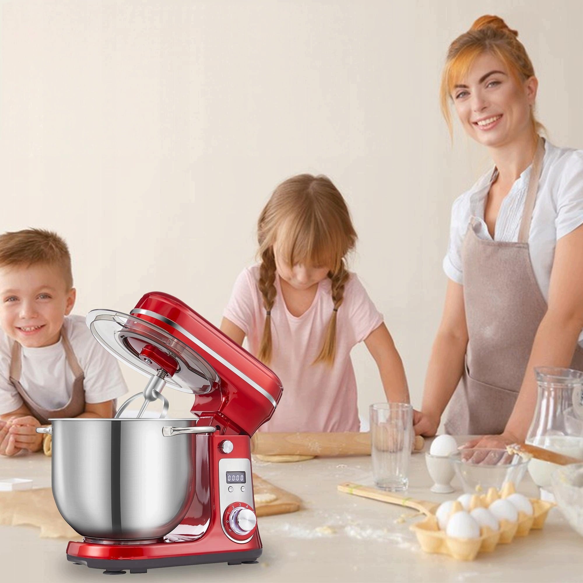 Table Kitchen Mixer BioloMix Multifunctional Planetary Mixer 60dB 6L Brand Biolomix