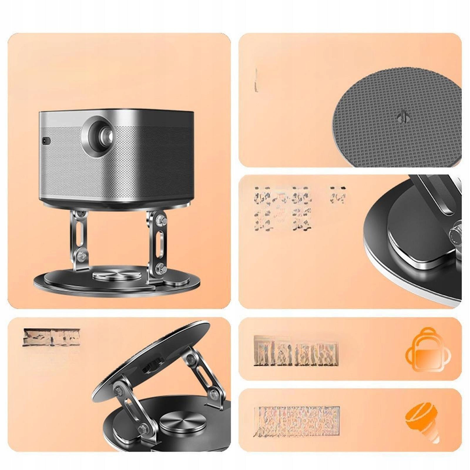 Table Projector Stand 1/4 inch Screw Hole 360 Degrees Rotation Portable Packaging status original