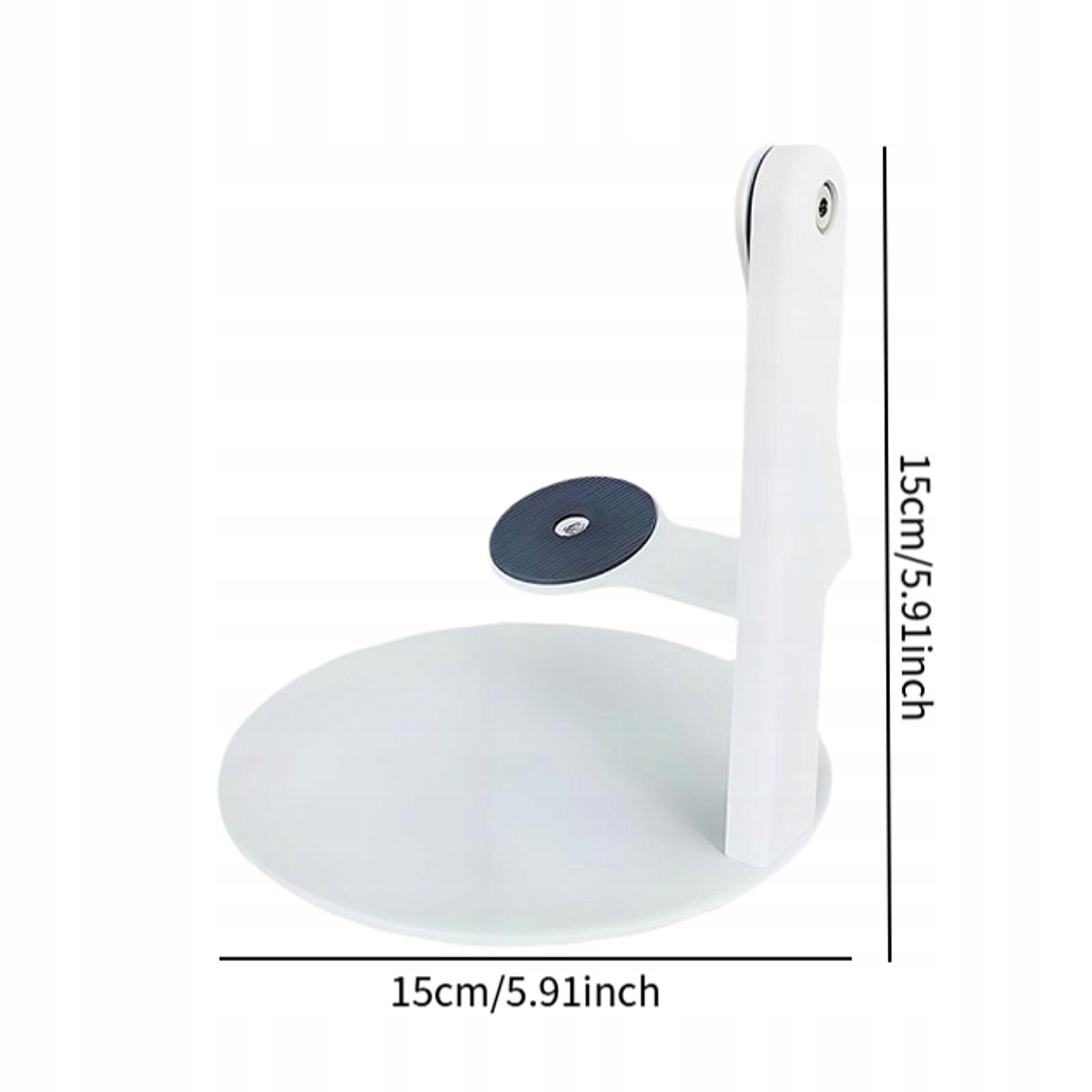 Table Projector Stand 360 Degree Rotation 1/4 inch Screw Hole Angle White Model Projectors Bracket 1/4inch Screw Projector Stand