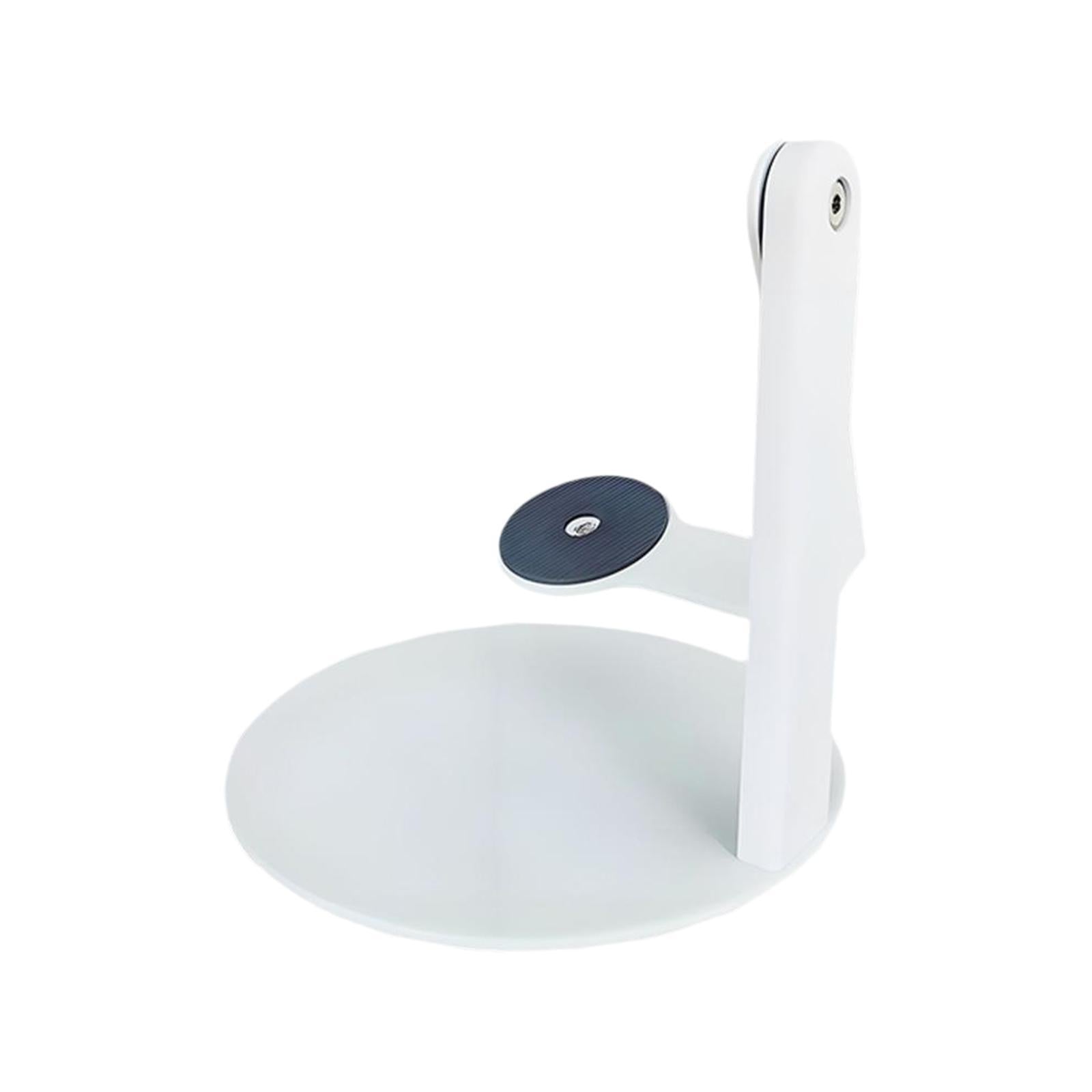 Table Projector Stand 360 Degree Rotation 1/4 inch Screw Hole Angle White