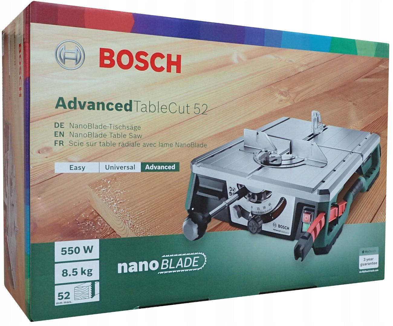 Table Saw 0603B12001 550W Bosch AdvancedTableCut Advanced TableCut 52 Brand Bosch