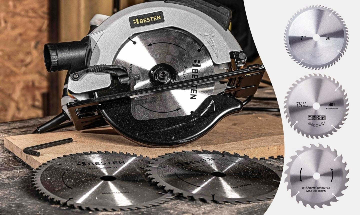 Table Saw Circular Saw Blade Handheld Wood Saw With Laser 2000W Power supply mains