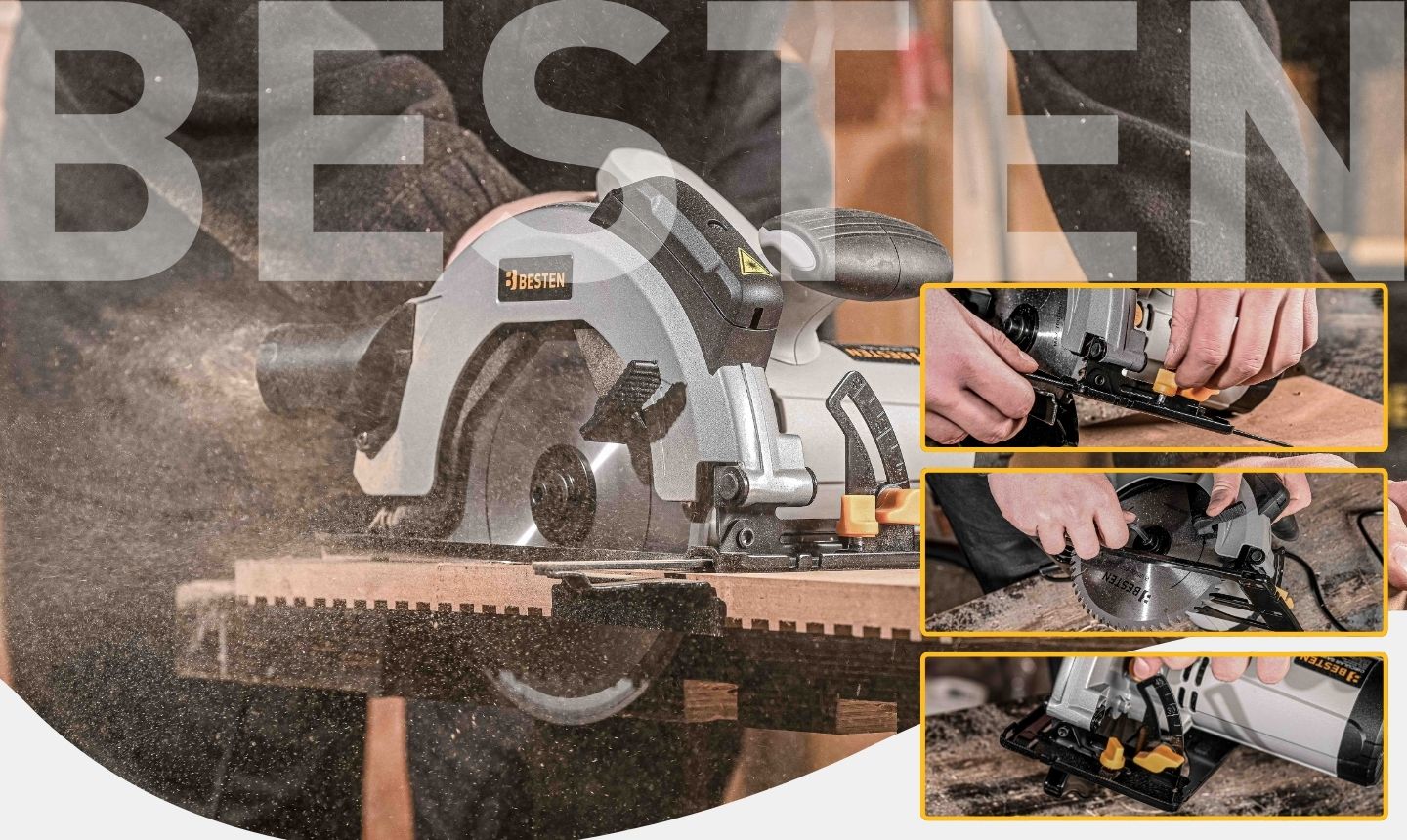 Table Saw Circular Saw Blade Handheld Wood Saw With Laser 2000W Series Piła tarczowa BESTEN 2000W