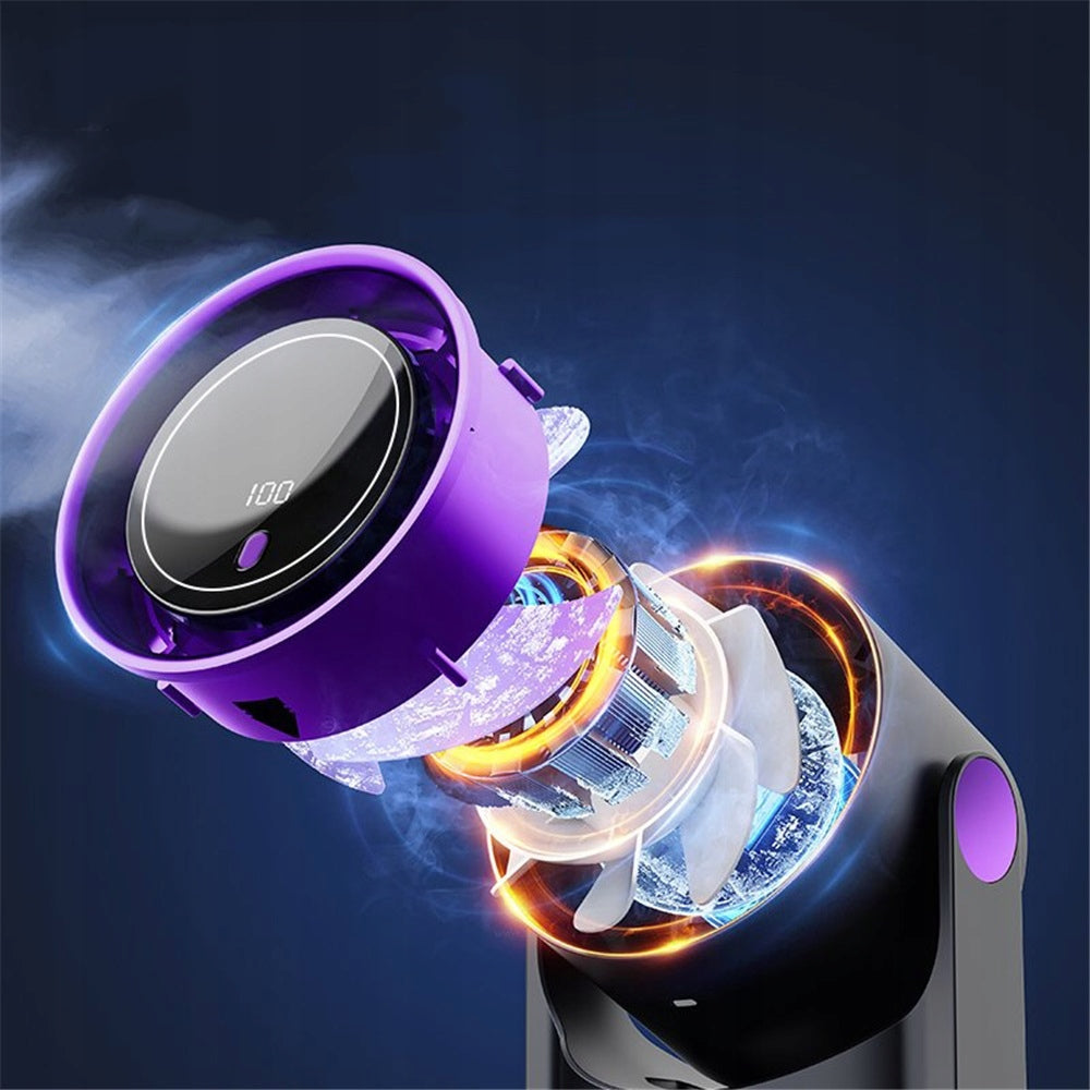 Table Turbo Fan 100 Speeds, Rechargeable Travel Fan Fan type mini